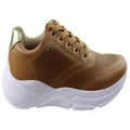 Pegada Melinda Womens Comfort Leather Casual Shoes Made In Brazil Tan 11 AUS or 42 EUR