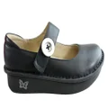 Alegria Paloma Womens Comfortable Leather Mary Jane Shoes Black Nappa 7-7.5 US or 37 EUR