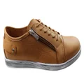 Cabello Comfort EG18 Womens Leather European Leather Casual Shoes Tan 5 AUS or 36 EUR
