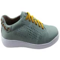 Flex & Go Abra Womens Comfort Leather Casual Shoes Made In Portugal Aqua 10 AUS or 41 EUR