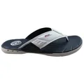 Pegada Gary Mens Cushioned Comfort Thongs Sandals Made In Brazil White 12 AUS or 46 EUR