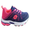 Lotto Bungee Kids Comfortable Lace Up Athletic Shoes Navy/Pink 4 US (Older Kids)