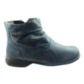 J Gean Cove Womens Comfortable Leather Ankle Boots Made In Brazil Denim 6 AUS or 37 EUR