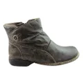 J Gean Cove Womens Comfortable Leather Ankle Boots Made In Brazil Brown 8 AUS or 39 EUR