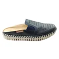 Bottero Ester Womens Comfort Leather Closed Toe Open Back Mules Navy 7 AUS or 38 EUR