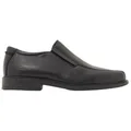 ROC Durban Senior Boys/Mens Leather Shoes Black 9.5