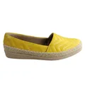 Usaflex April Womens Comfort Leather Espadrille Shoes Made In Brazil Yellow 6 AUS or 37 EUR