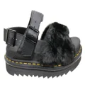 Dr Martens Womens Fashion Platform Voss II Fluffy Sandals Black 4 UK or 6 AUS Womens
