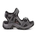 ECCO Mens Offroad Comfortable Leather Adjustable Sandals Grey 11-11.5 AUS or 45 EUR