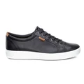 ECCO Mens Soft 7 Comfortable Leather Casual Lace Up Sneakers Shoes Black 8-8.5 AUS or 42 EUR