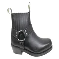 Slatters Rebel Mens Comfortable Leather Dress Boots Black 9 UK