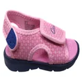 Grosby Chip Infant Toddler Junior Kids Comfortable Adjustable Sandals Pink 6 UK (Toddler Kids)