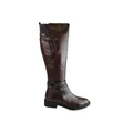 Orizonte Hobart Womens Comfortable European Leather Knee High Boots Brown 9 AUS or 40 EUR