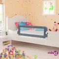 vidaXL Toddler Safety Bed Rail Grey 102x42 cm Polyester