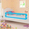 vidaXL Toddler Safety Bed Rail Blue 180x42 cm Polyester