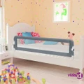 vidaXL Toddler Safety Bed Rail Grey 120x42 cm Polyester