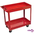 vidaXL Workshop Tool Trolley 100 kg Red