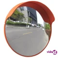 vidaXL Convex Traffic Mirror PC Plastic Orange 45 cm Outdoor