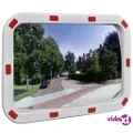 vidaXL Convex Traffic Mirror Rectangle 40 x 60 cm with Reflectors
