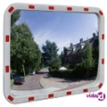 vidaXL Convex Traffic Mirror Rectangle 60 x 80 cm with Reflectors