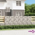 vidaXL Gabion Wall with Covers Galvanised Steel 300x50x100 cm