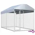 vidaXL Outdoor Dog Kennel with Canopy Top 382x192x225 cm