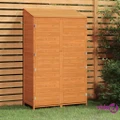 vidaXL Garden Shed Brown 102x52x174.5 cm Solid Wood Fir