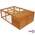 vidaXL Outdoor Foldable Wooden Animal Cage