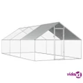 vidaXL Outdoor Chicken Cage 2.75x6x1.92 m Galvanised Steel