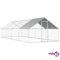 vidaXL Outdoor Chicken Cage 2.75x8x1.92 m Galvanised Steel
