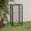 vidaXL Dog Playpen 4 Panels Black 50x100 cm Powder-coated Steel