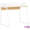 vidaXL Desk White and Oak 90x60x88 cm