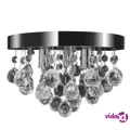 vidaXL Pendant Ceiling Lamp Crystal Design Chandelier Chrome