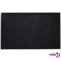 vidaXL Black PVC Door Mat 90 x 60 cm