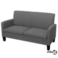vidaXL 2-Seater Sofa 135x65x76 cm Dark Grey
