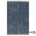 vidaXL Kilim Rug Cotton 160x230 cm Blue