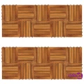 vidaXL Decking Tiles Vertical Pattern 30 x 30 cm Acacia Set of 20