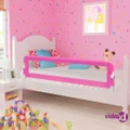 vidaXL Toddler Safety Bed Rail 2 pcs Pink 150x42 cm