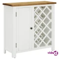 vidaXL Wine Cabinet 80x32x80 cm Solid Oak Wood
