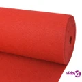 vidaXL Exhibition Carpet Plain 1x12 m Red