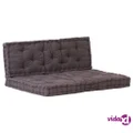 vidaXL Pallet Floor Cushions 2 pcs Cotton Anthracite
