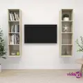 vidaXL Wall-mounted TV Cabinets 2 pcs Sonoma Oak Engineered Wood