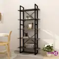 vidaXL 5-Tier Book Cabinet Grey 80x30x175 cm Pinewood