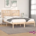 vidaXL Bed Frame Solid Wood Pine 137x187 cm Double Size