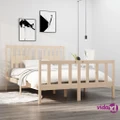 vidaXL Bed Frame Solid Wood 137x187 cm Double Size