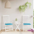 vidaXL Garden Chair Cushions 2 pcs Blue 40x40x3 cm Oxford Fabric