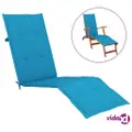 vidaXL Deck Chair Cushion Blue (75+105)x50x4 cm