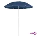 vidaXL Outdoor Parasol with Steel Pole Blue 180 cm