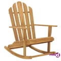 vidaXL Adirondack Rocking Chair Solid Wood Teak
