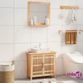 vidaXL 2 Piece Bathroom Furniture Set Solid Wood Walnut